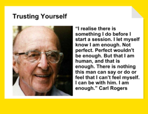 Picture of Carl Rogers titled Trusting Yourself